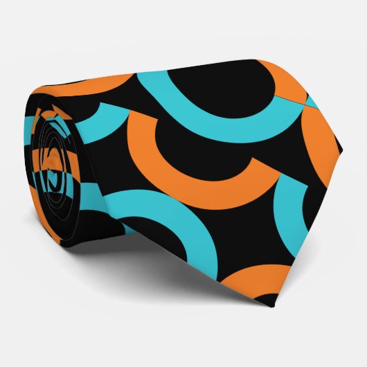 Cravate Couvercle Motif géométrique mignon coloré (Roulé)