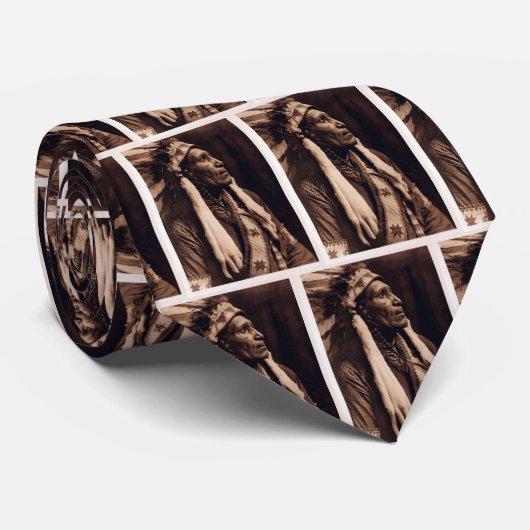 Cravate Couverture en chef de Raven - Nez Perce - cru (Roulé)