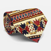 Cravate Couverture orientale dans des couleurs d'automne (Roulé)