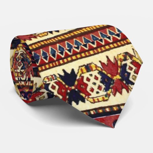 Cravate Couverture orientale dans des couleurs d'automne (Roulé)
