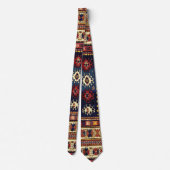 Cravate Couverture orientale dans des couleurs d'automne (Dos)