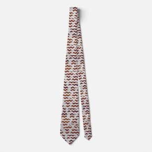 Cravate Cow Brown and White Print