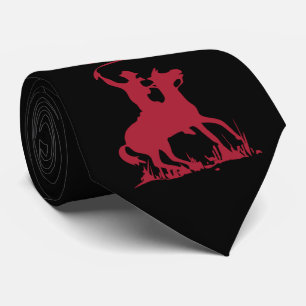 Cravate Cowboy simple sur cheval avec Whip