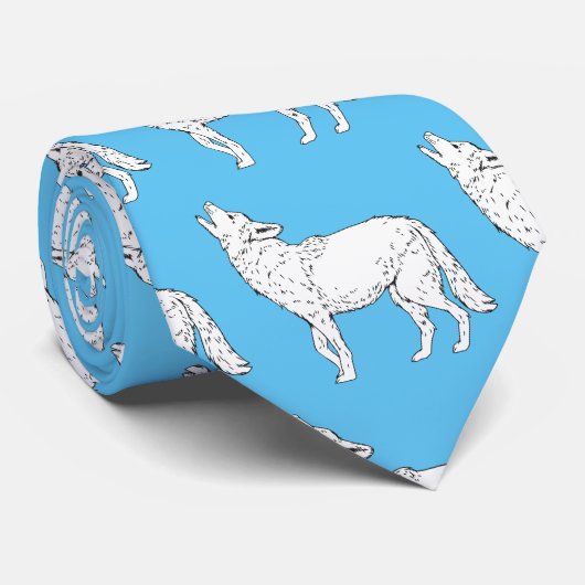 Cravate Coyote Howling Thunder_Cove (Roulé)