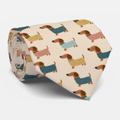 Cravate Cozy Dachshund Sweater Pattern (Roulé)