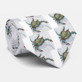 Cravate crabe bleu (Roulé)