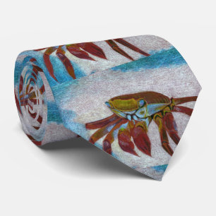 Cravate Crabe coloré