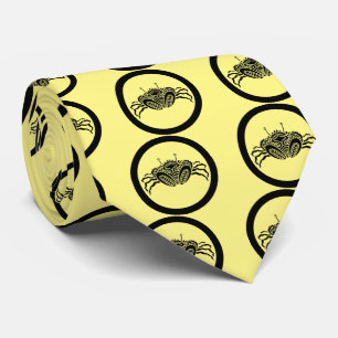 Cravate Crabe de mer en cercle