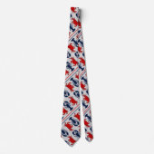 Cravate Crabs n Lobsters Light Gray Diagonal Print Tie (Devant)
