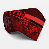 Cravate Cramoisi Katana de Natori-ryu (Roulé)