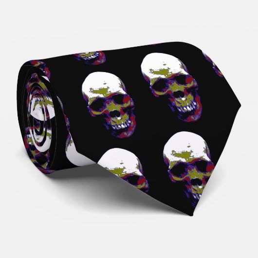 Cravate Crâne (Roulé)