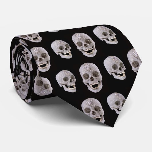Cravate Crâne 01 (Roulé)