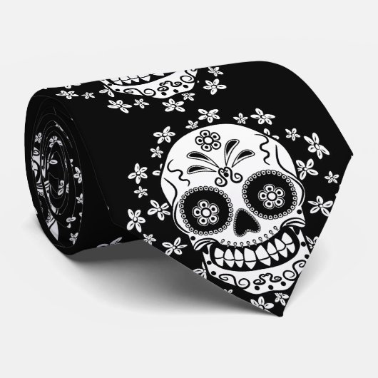 Cravate Crâne à sucre (Roulé)