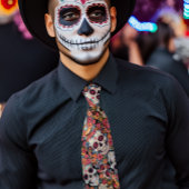 Cravate Crâne à sucre Dia de Los Muertos