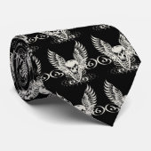 Cravate Crâne ailé, Crâne ailé, Crâne ailé, Crâne aimanté, (Roulé)