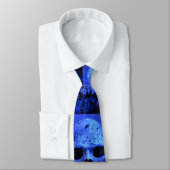 CRAVATE CRÂNE BLEU (Attaché)