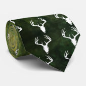 Cravate Crâne de chasse de cerfs communs avec des (Roulé)
