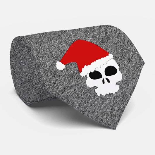 Cravate Crâne de Noël (Roulé)