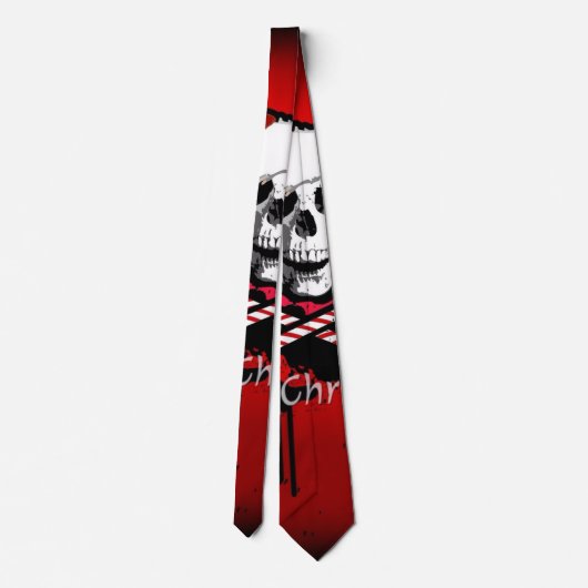 Cravate Crâne de Noël (Dos)