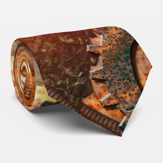 Cravate Crâne de Steampunk avec des vitesses faites de (Roulé)
