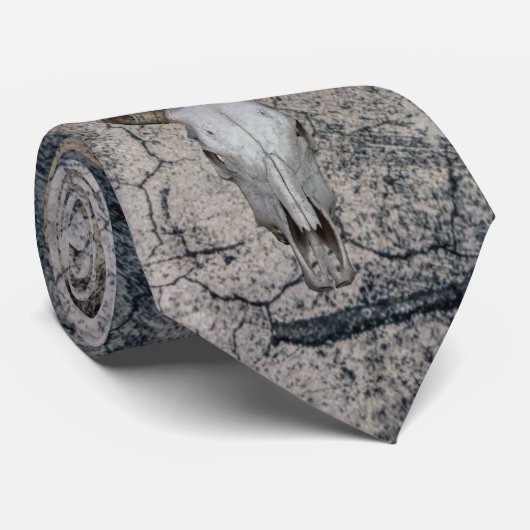 Cravate Crâne de vache taureau de l'Ouest (Roulé)