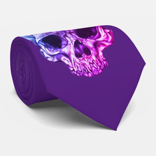 cravate crâne pourpre (Roulé)