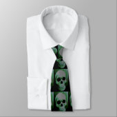 Cravate crâne vert (Attaché)