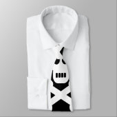 Cravate Crânes blancs (Attaché)