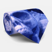 Cravate Crânes bleu-foncé (Roulé)