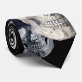 Cravate Crânes contre des rayures (Roulé)