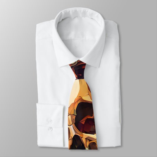 Cravate Crânes funky (Attaché)