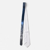 Cravate Crânes gris bleu - Motif Abstrait (Dos)