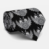 Cravate Crânes guerriers (Roulé)