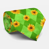 Cravate Crânes verts et conception de la série Tournesol 8 (Roulé)