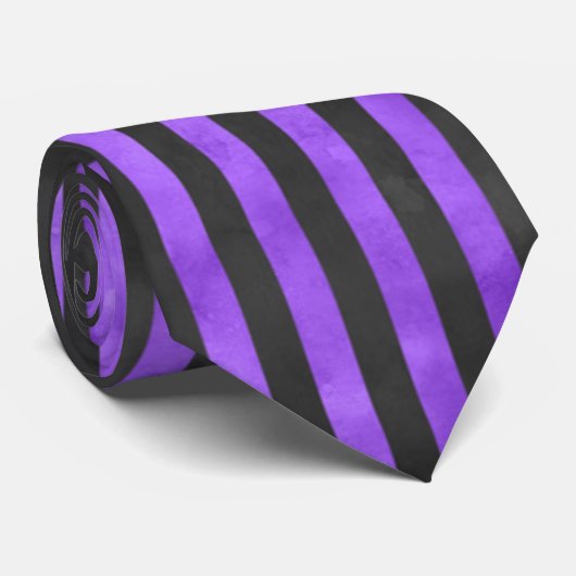 Cravate Crânes violets et série tournesol Design 5 (Roulé)