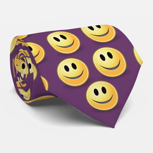 Cravate Crapaud à visage (pourpre) (Roulé)