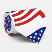 Cravate Cravate-abstrait /Drapeau USA (Roulé)