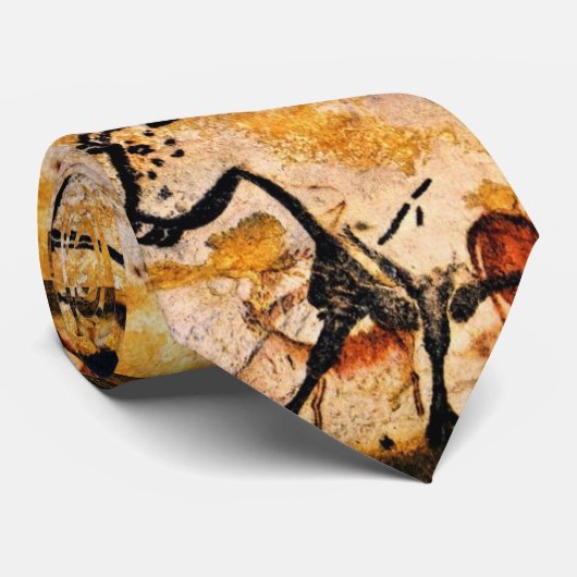 Cravate cravate, caverne, traçage, lascaux (Roulé)