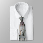 Cravate Cravate, chat blanc (Attaché)