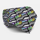 Cravate Cravate, clés de piano et notes de musique (Roulé)