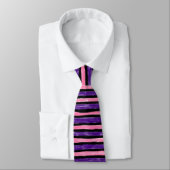 Cravate Cravate, Grandes peintes, Rose et Violet (Attaché)