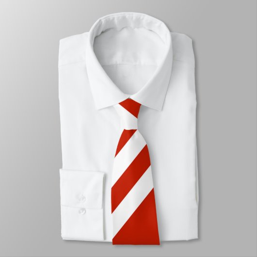 Cravate Cravate/Grandes rouges et blanches (Attaché)