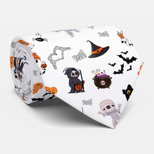 Cravate "Cravate Halloween de déclaration Éffrayante (Roulé)