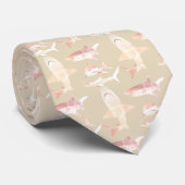 Cravate Cravate-ivoire de requin mâle et muqueuses (Roulé)