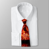 Cravate cravate, jazz, musique, le feu (Attaché)
