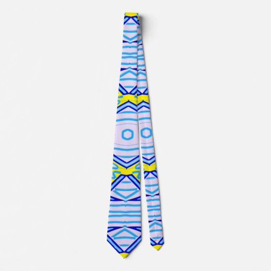 Cravate Cravate, motif d'impression en tissu multicolore (Devant)