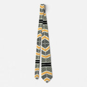 Cravate Cravate, motif d'impression en tissu multicolore (Dos)