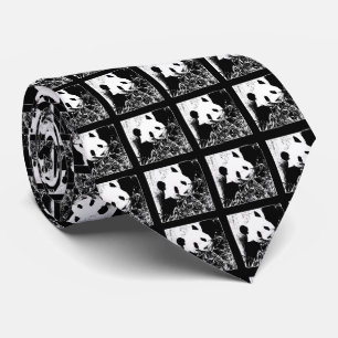 Cravate Cravate, Pop Art Géant Panda Noir & Blanc