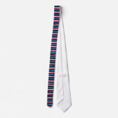 Cravate Cravate, Rayures Peintes, Bleu et Rose (Dos)