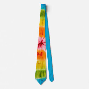 Cravate Cravate-teinture colorée tendance